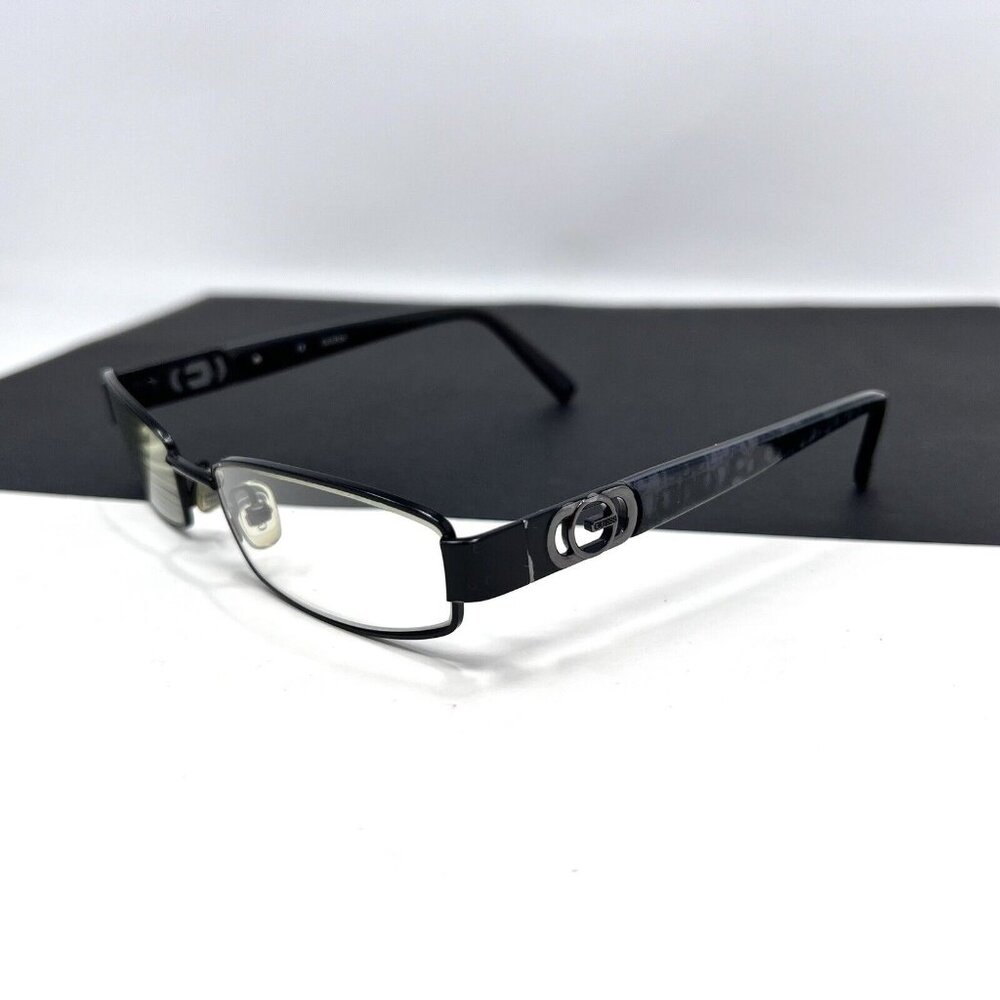 Guess Eyeglasses Frames GU1606 BLK Black Gray Rectangular 53-17-135 - Picture 3 of 11